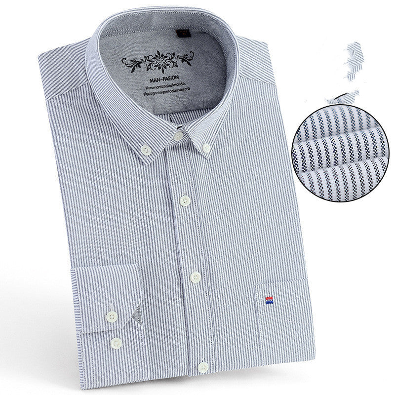 Pure Color Casual Non-Iron Cotton Shirt